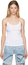 Y/Project White Invisible Strap Tank Top