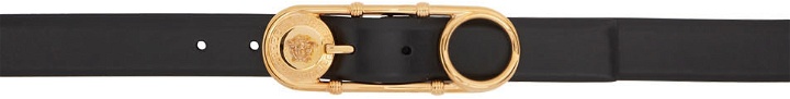 Photo: Versace Black Safety Pin Belt