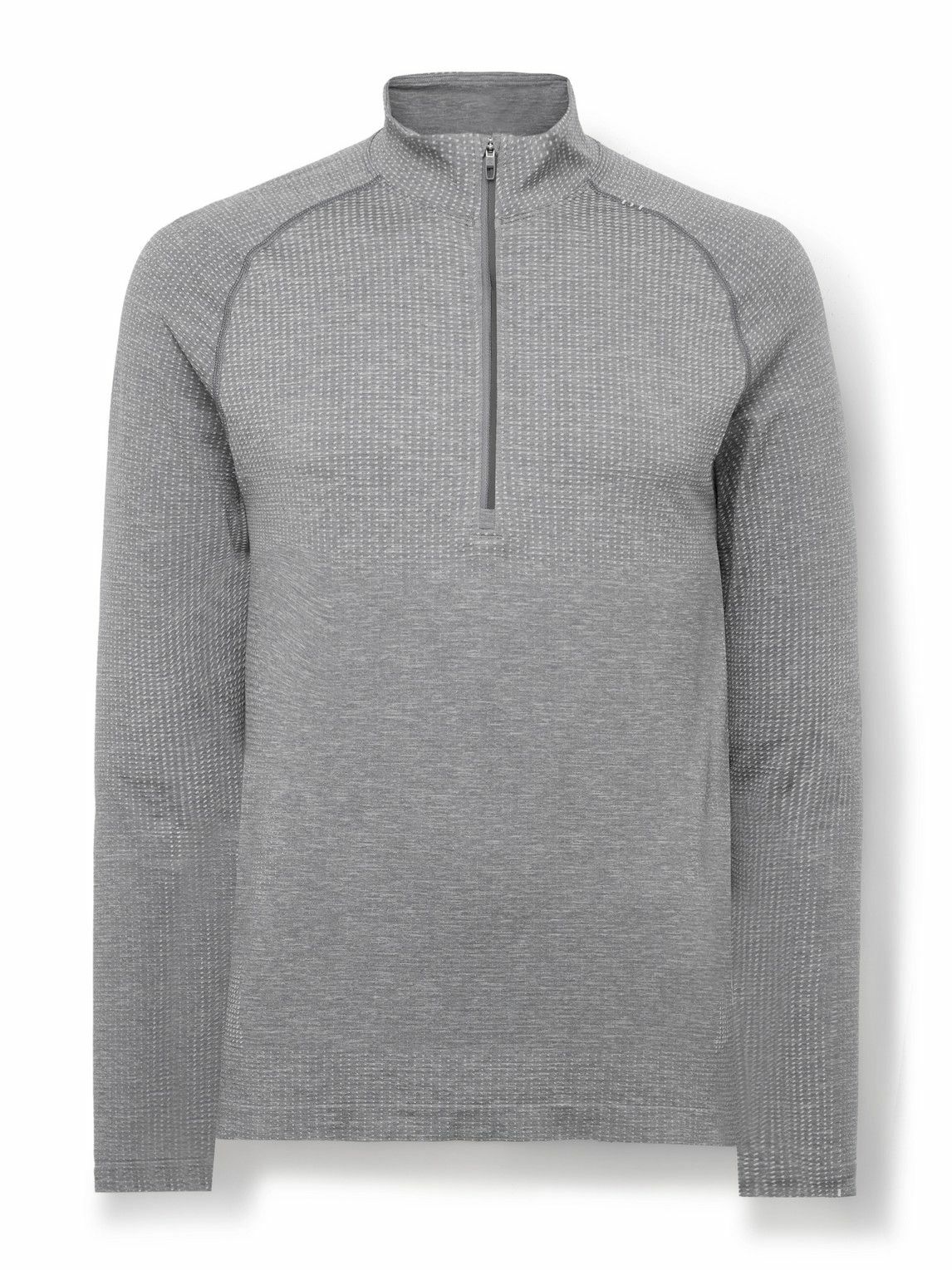 Lululemon - Metal Vent Tech Slim-Fit Stretch-Jersey Half-Zip Top - Gray