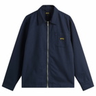 Stan Ray Men's Zip Shirt in Navy Bedford