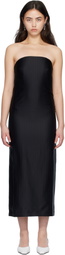 Loulou de Saison Black GIULIA Bustier Midi Dress