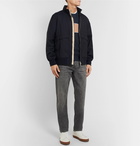 Brunello Cucinelli - Striped Cotton-Blend Jersey Sweatshirt - Men - Navy