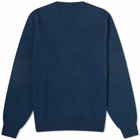 A.P.C. Men's Adam Marl Crew Knit in Marine