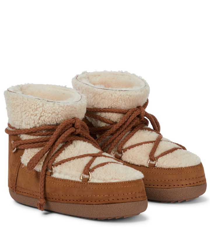 Photo: Inuikii Curly shearling and suede ankle boots