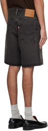 Levi's Black 468 Loose 9 Denim Shorts