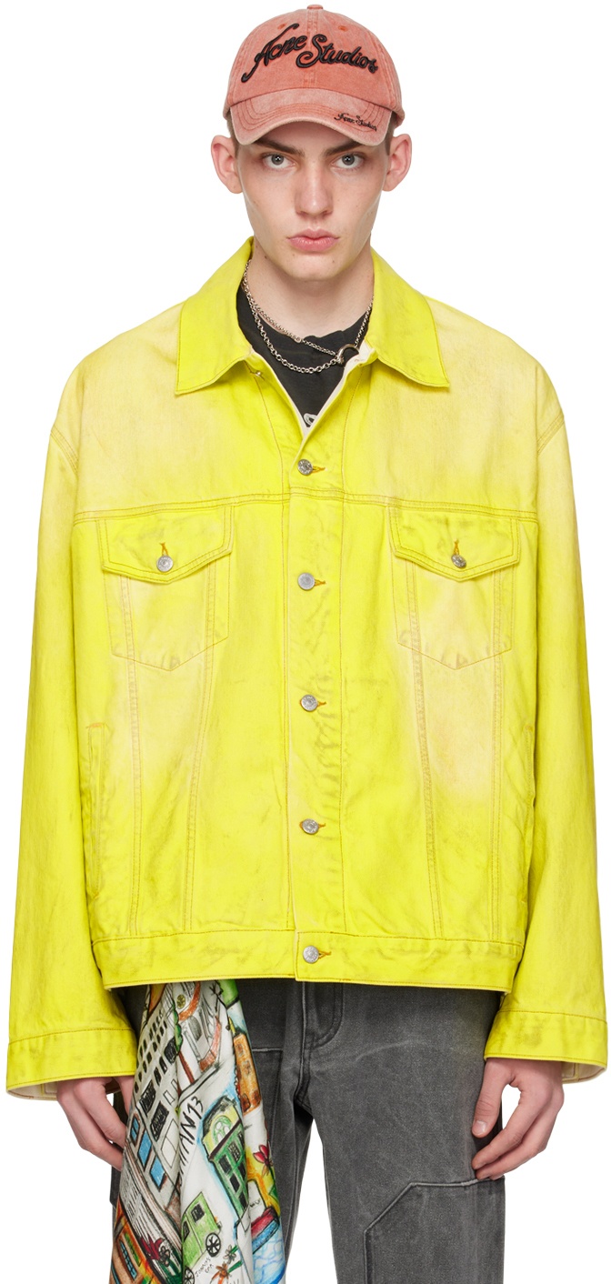 Photo: Acne Studios Yellow Oversized Denim Jacket