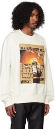 Diesel White S-Macs-Poff Sweatshirt