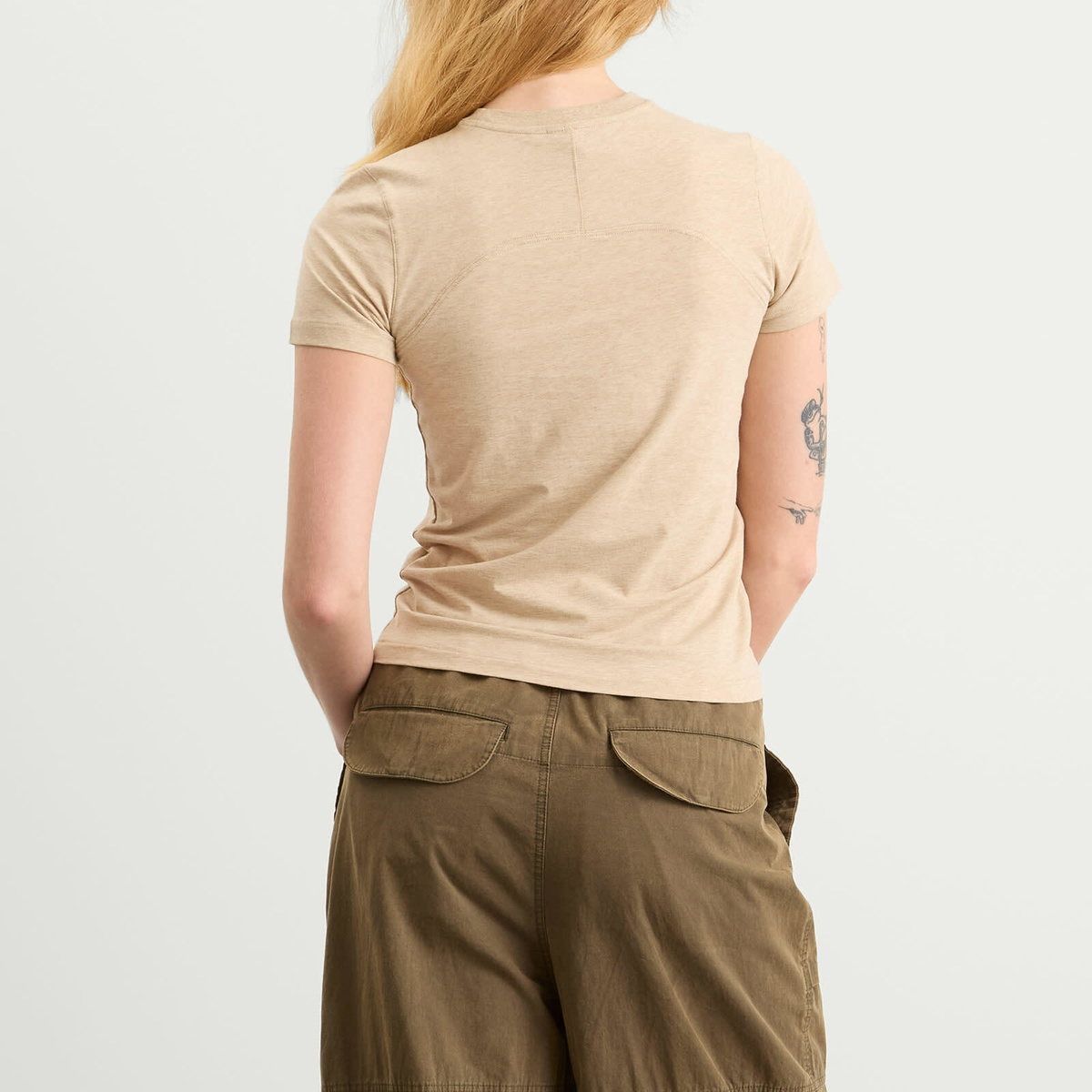 Entire Studios Women's Mini T-Shirt in Taupe