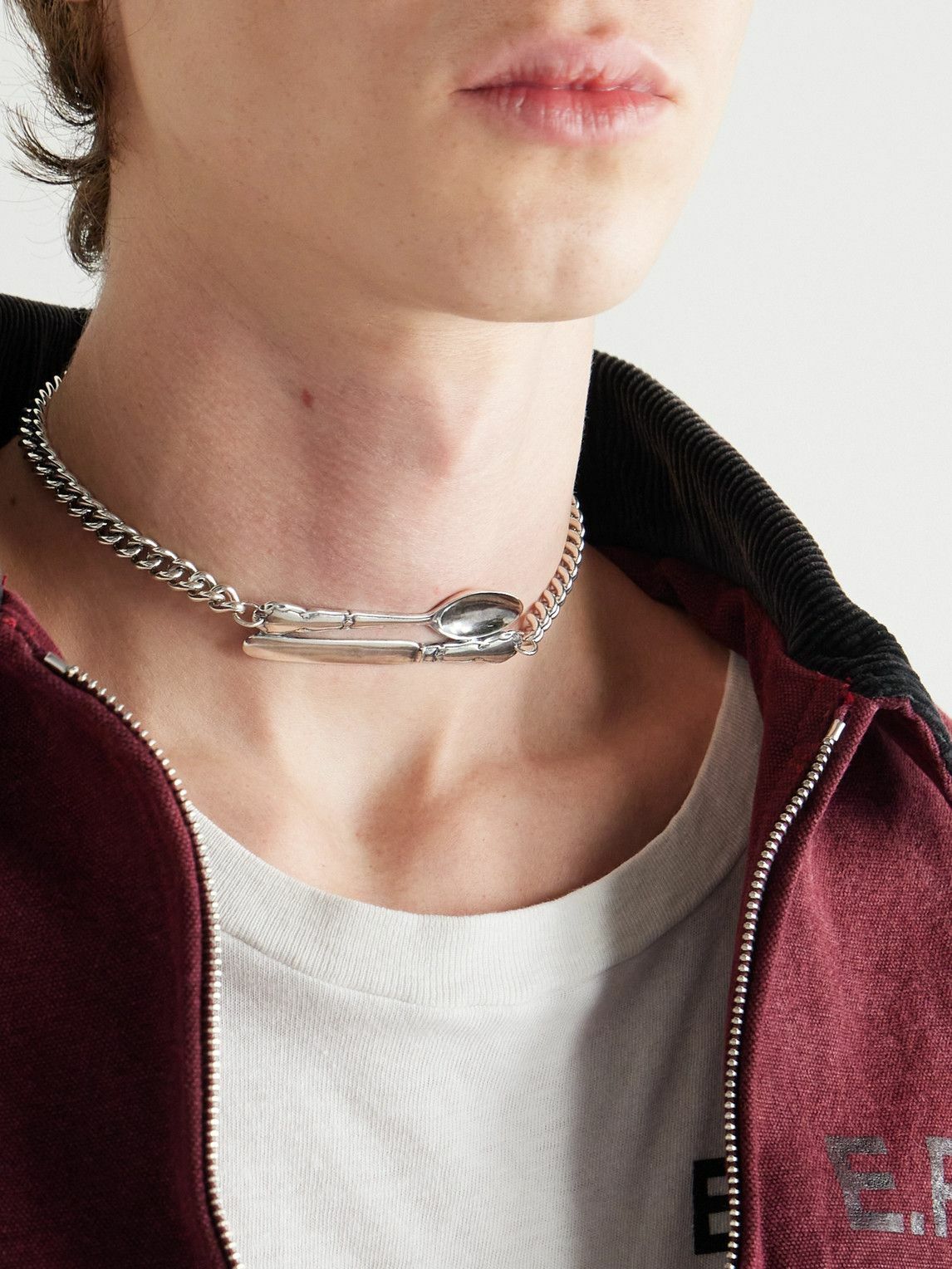 Enfants Riches Déprimés - Spoon and Knife Silver Necklace
