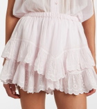 Marant Etoile Jocadia broderie anglaise cotton shorts