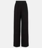 Fforme Maud high-rise silk cady wide-leg pants