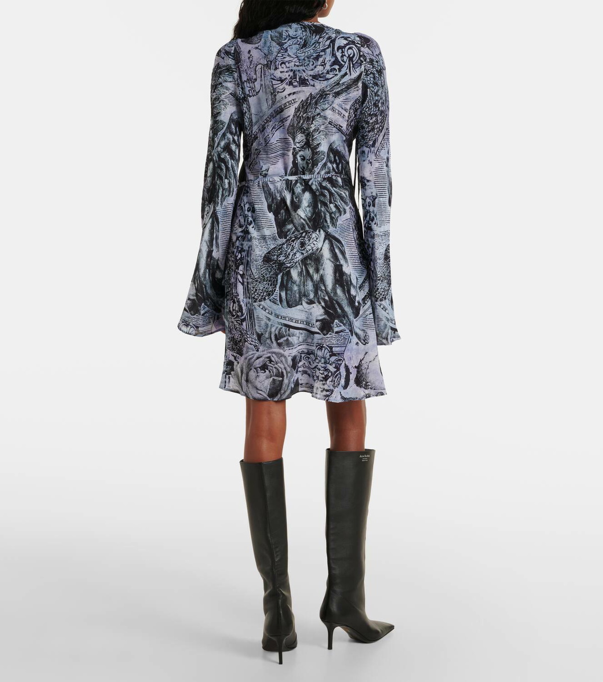 本店は Printed Studios Acne wrap Studios Acne dress ワンピース