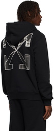 Off-White Black Slim Caravaggio Arrow Zip Hoodie