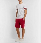 Brunello Cucinelli - Slim-Fit Cotton-Blend Jersey Drawstring Shorts - Red
