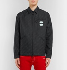 Off-White - Logo-Print Cotton-Blend Canvas Jacket - Men - Black