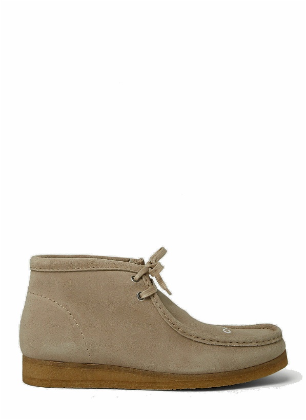 Photo: Chaos Balance Wallabee Shoes in Beige