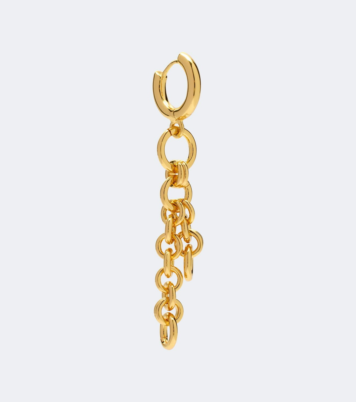 Déhanche Revenge asymmetric chain drop earrings