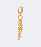 Déhanche Revenge asymmetric chain drop earrings