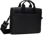 Hugo Black Stacked Logo Briefcase