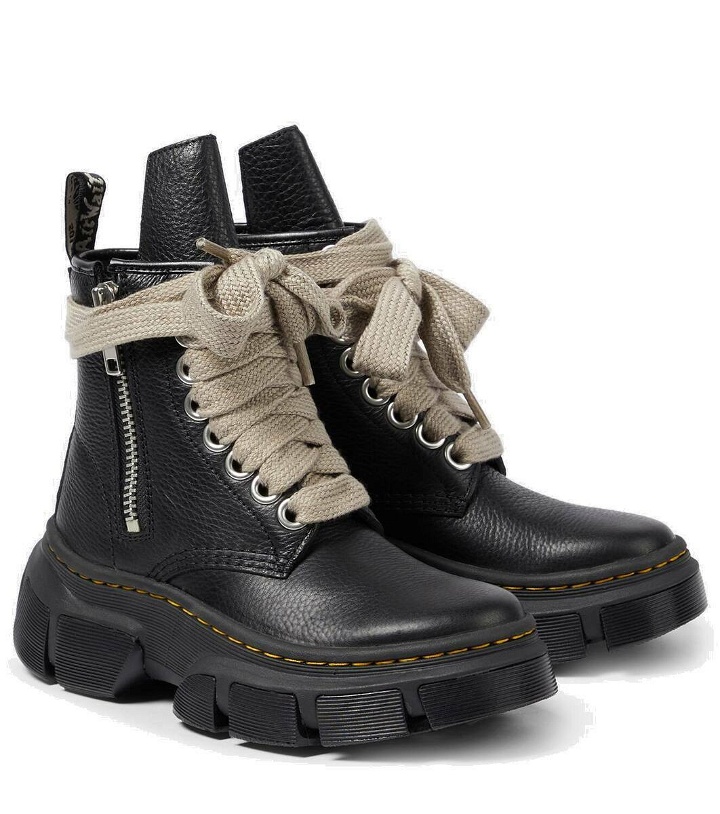 Photo: Rick Owens x Dr. Martens 1460 DMXL Jumbo Lace leather boots
