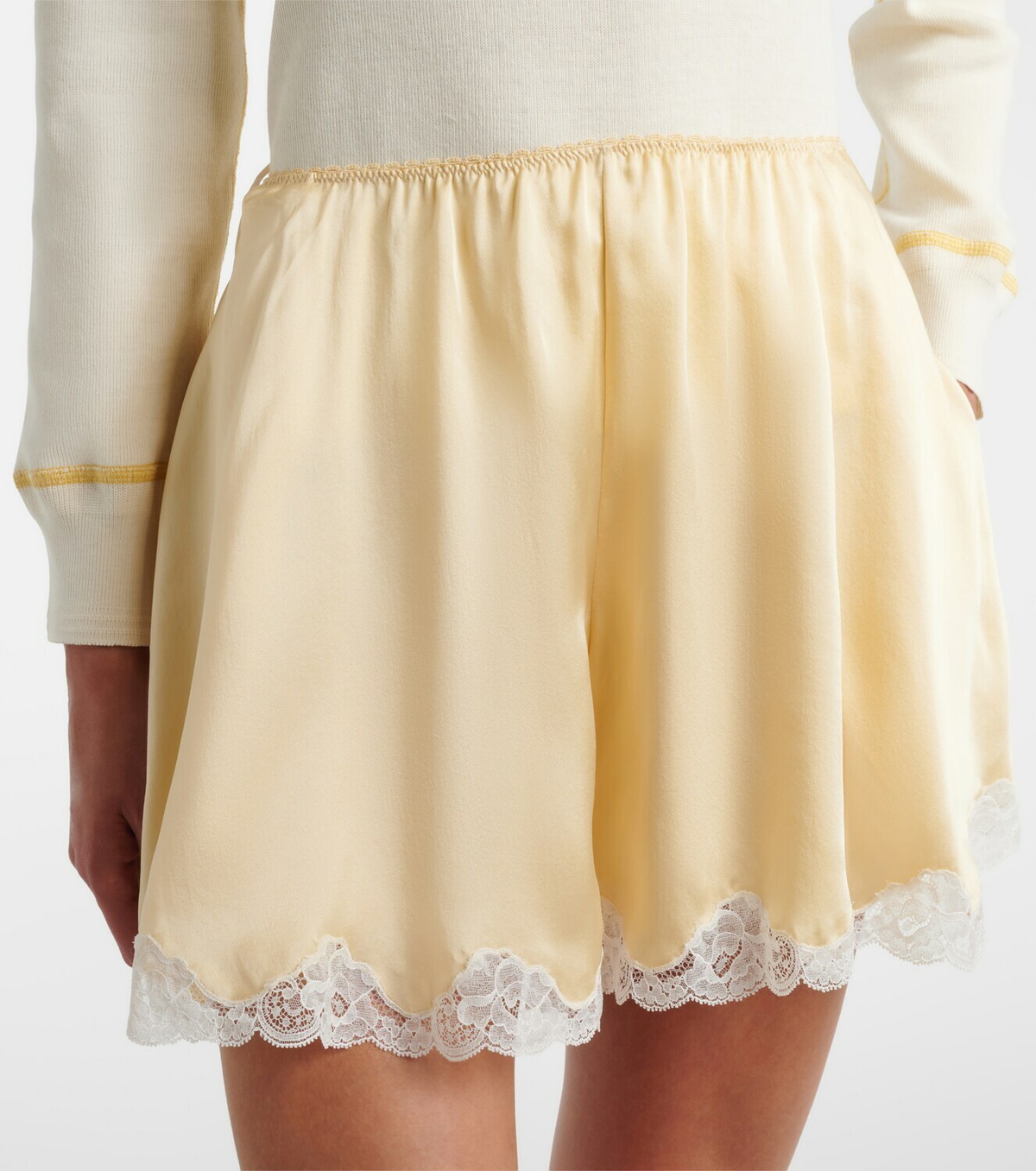 Chloé Silk satin shorts