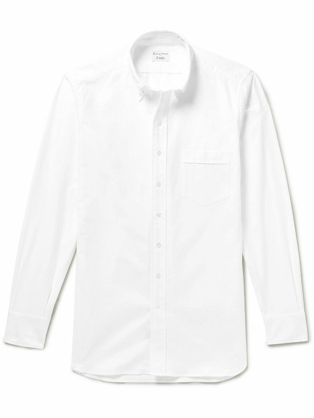 Photo: Kingsman - Drake's Button-Down Collar Cotton Oxford Shirt - White