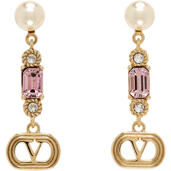 Photo: Valentino Garavani Ovalette Faux-Pearl & Swarovski Crystal Earrings