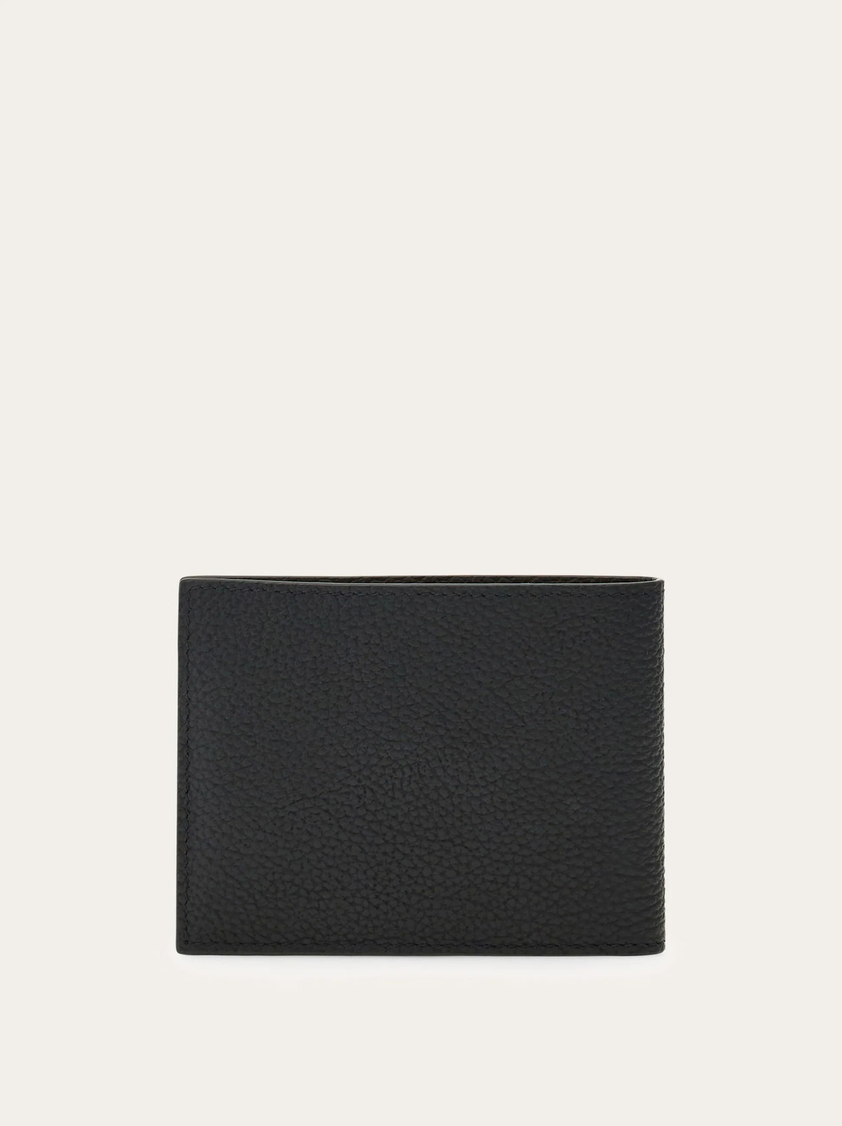 Ferragamo Mens Gancini bifold wallet in Black