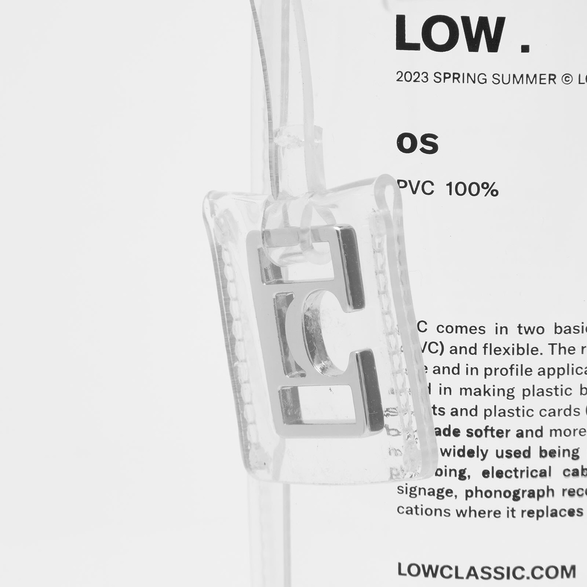 ◆LOW CLASSIC◆ PVC MINI BAG Low Classic Women's PVC Mini Bag in Clear Low Classic