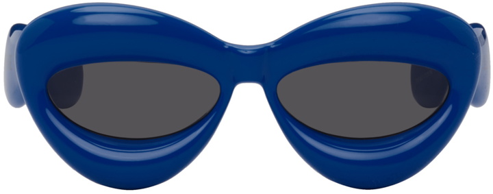 Photo: Loewe Blue Inflated Cateye Sunglasses