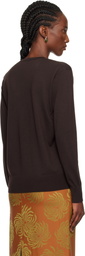 Dries Van Noten Brown Wool Sweater