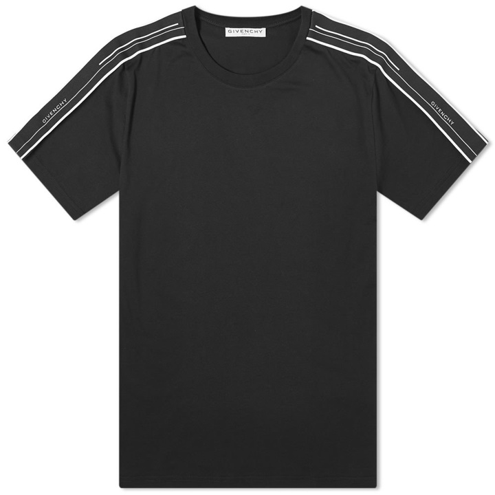 Photo: Givenchy Regular Fit Taped Sleeve Tee