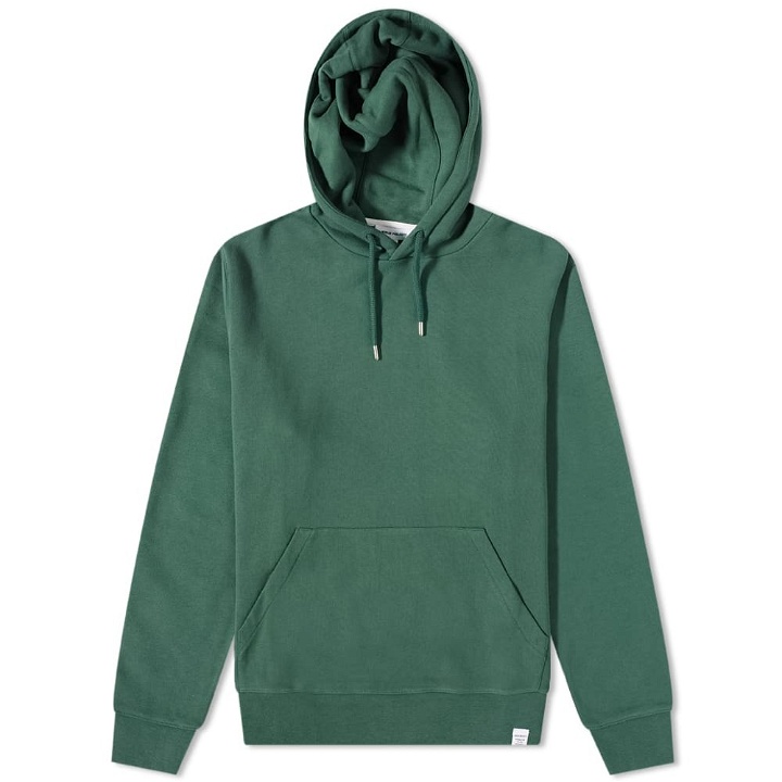 Photo: Norse Projects Men's Vagn Classic Popover Hoody in Dartmouth Green
