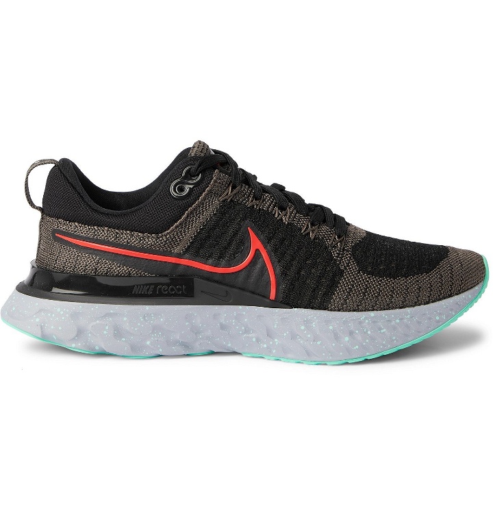 Photo: Nike Running - React Infinity Run 2 Flyknit Sneakers - Black