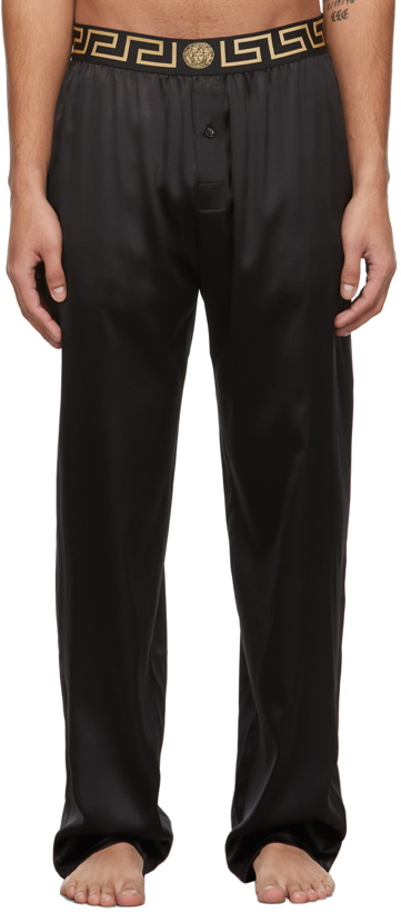 Photo: Versace Underwear Black Pyjama Pants