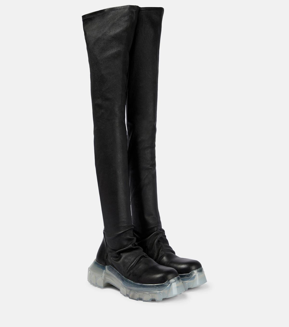 Rick Owens - Leather over-the-knee boots