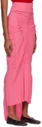 Talia Byre Pink Patched Maxi Skirt