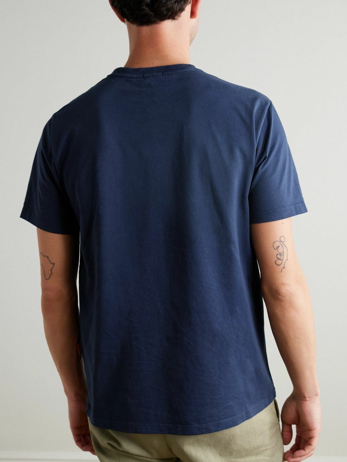 Barena - Cotton-Jersey T-Shirt - Blue