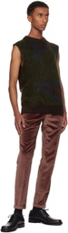 Paul Smith Khaki Photogram Leaves Vest
