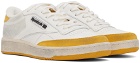 Reebok Classics White & Yellow Club C Sneakers