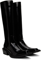 untitlab Black Hitch Tall Boots
