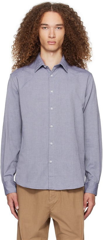 Photo: Sunspel Blue Buttoned Shirt