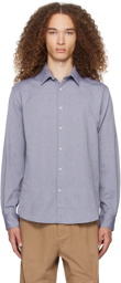 Sunspel Blue Buttoned Shirt