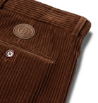 GUCCI - Pleated Cotton-Corduroy Trousers - Brown
