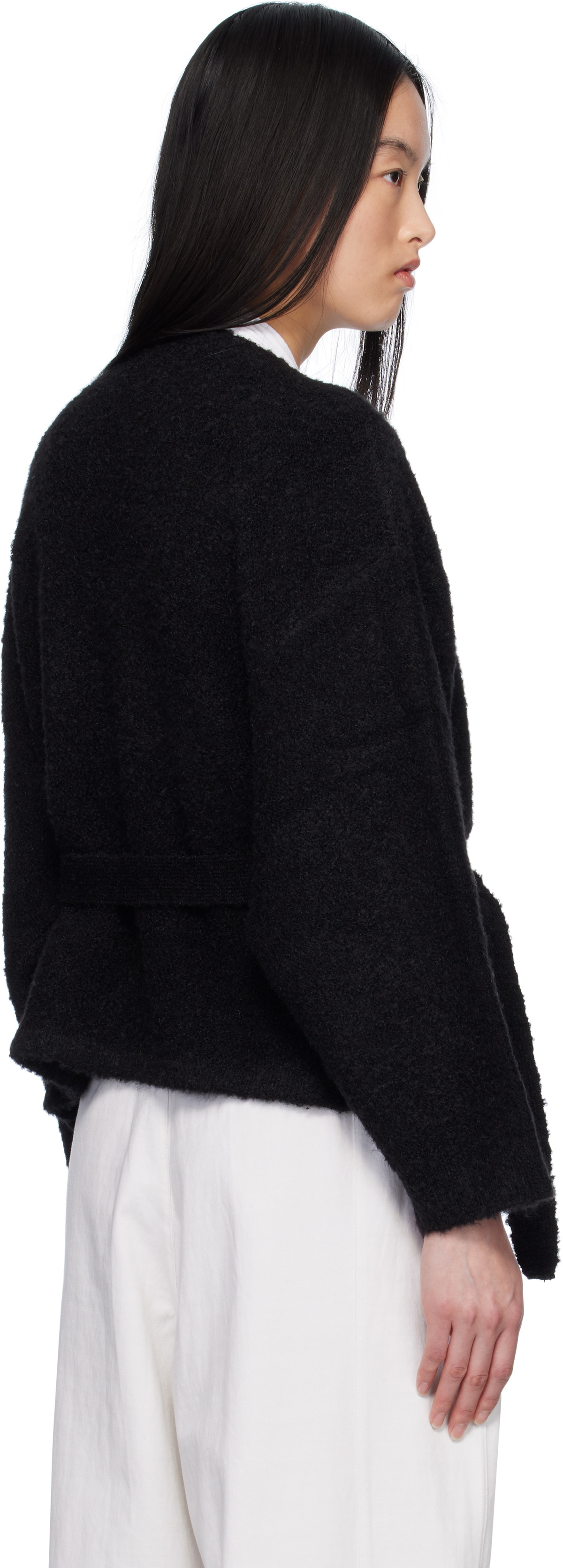 Deiji Studios Black Pod Knit Cardigan