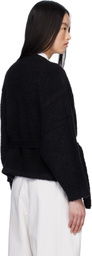 Deiji Studios Black Pod Knit Cardigan