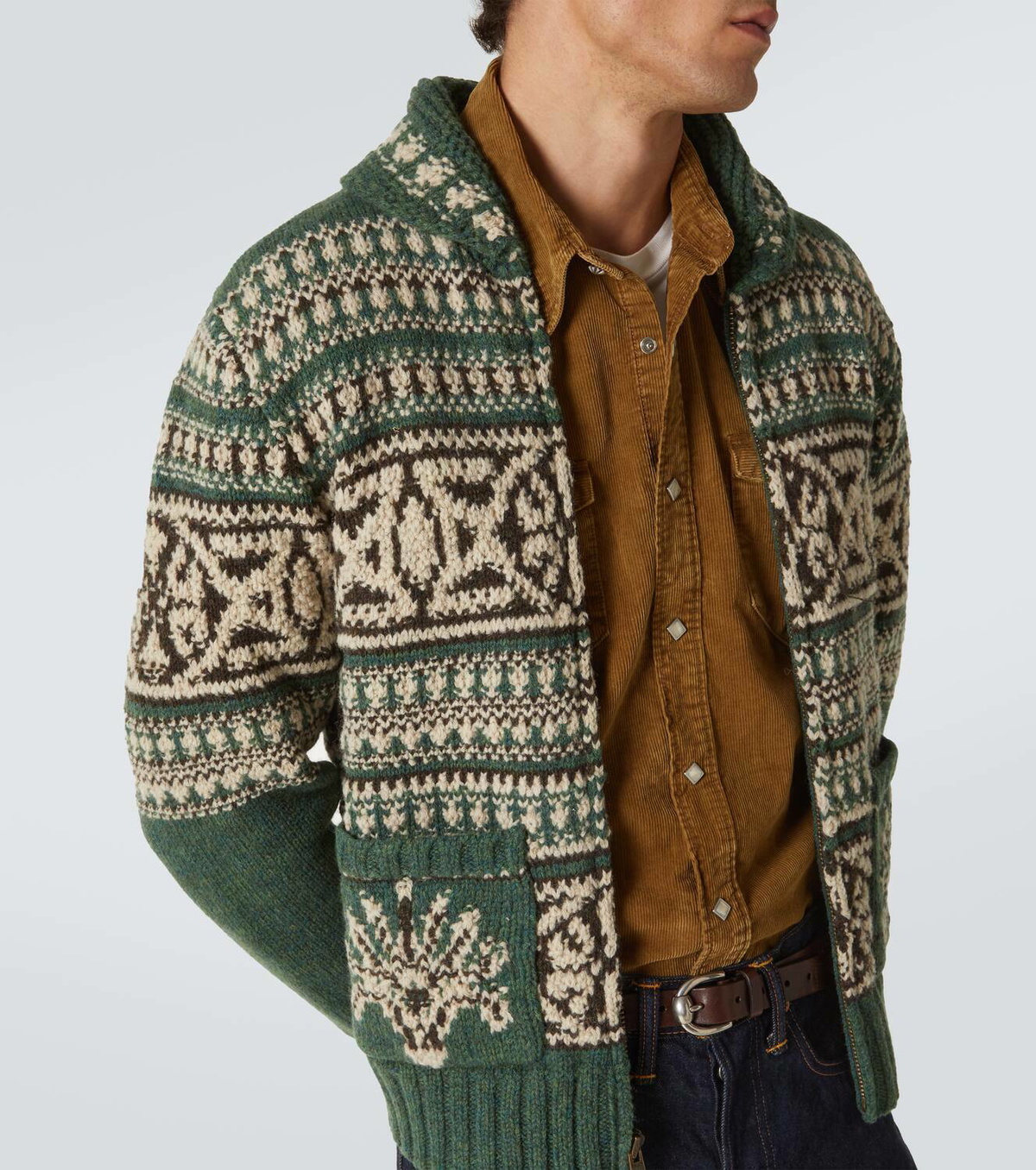 RRL Wool zip-up sweater RRL