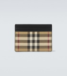 Burberry Burberry Check leather-trimmed cardholder