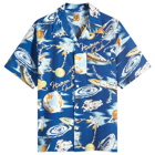 Human Made Men's Graphic Vacation Shirt in Blue