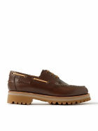 Grenson - Dunstan Leather Boat Shoes - Brown